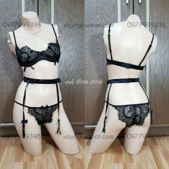 set đồ lót nội y kẹp tất có gọng nơ ngực sexy gợi cảm | BigBuy360 - bigbuy360.vn