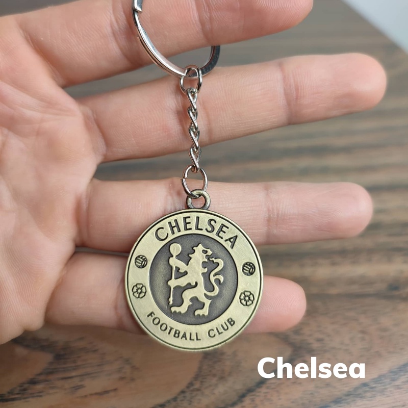 Móc Khóa Kim Loại In Nổi 2 Mặt Các Đội Bóng Đá Trên Thế Giới