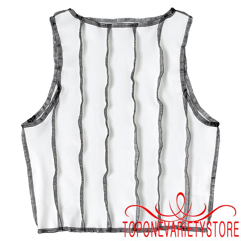 Áo Crop Top Nữ Tay Dài Kẻ Sọc Ngang Thời Trang | BigBuy360 - bigbuy360.vn