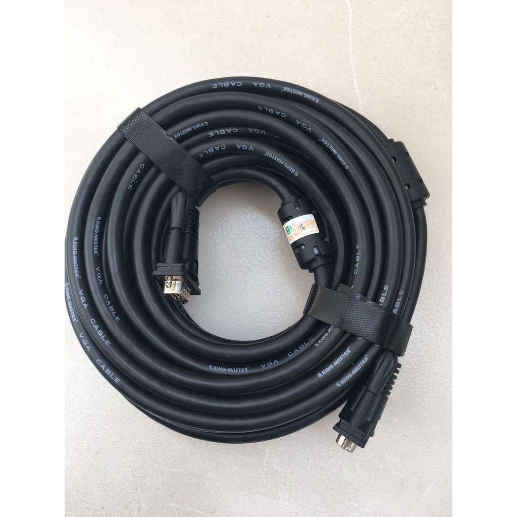 Cáp VGA 15m KingMaster KV405 (3+4) FullHD sắc nét - Hàng chính hãng