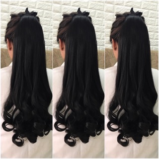 Tóc cột xoăn 60xm❤️freeship 50k❤️tóc xoăn đuôi cao cấp- hình thật