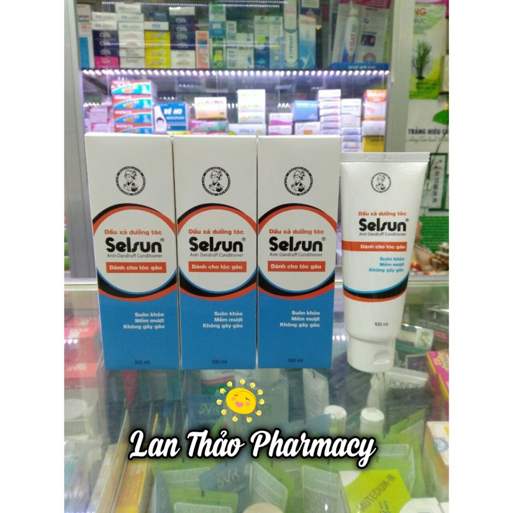 DẦU XẢ SELSUN 100ML CHÍNH HÃNG CHO DA ĐẦU SẠCH GÀU TÓC SUÔN MƯỢT HIỆU QUẢ