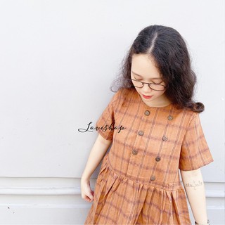 Đầm babydoll caro 4 màu