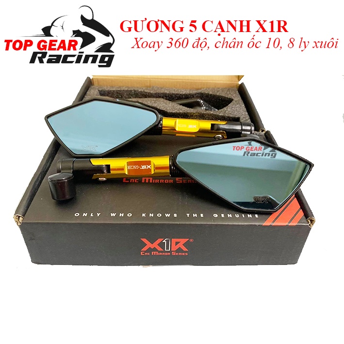 Combo Gương 5 Cạnh Và Bao Tay Nắm X1R Cho Mọi Loại Xe Máy &lt;TOPGEAR&gt;