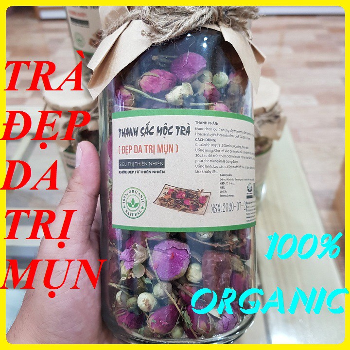 Trà Đẹp Da Ngừa Mụn -Thanh Sắc Mộc Trà [Lọ Thủy Tinh]