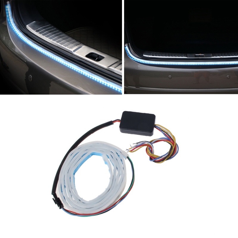 Dải Đèn LED 150cm Ánh Sáng Trắng Dùng Để Trang Trí Mui Xe Ô Tô