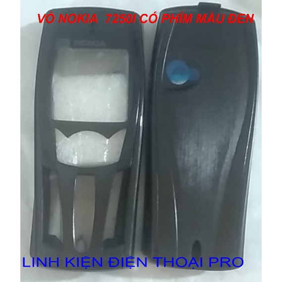 VỎ NOKIA 7250I KHÔNG PHÍM MÀU ĐEN
