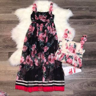 Đầm maxi  hoa quảng châu cao cấp