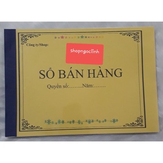 [MUA ĐỂ ĐƯỢC TẶNG QUÀ] SỔ BÁN HÀNG 100TRANG(50 TỜ) A4