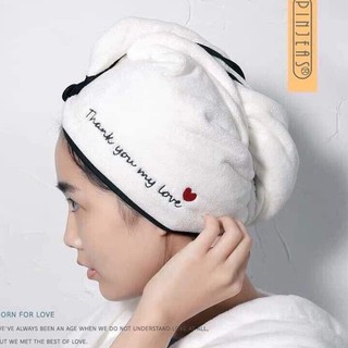 Khăn lau ủ tóc siêu thấm , giúp khô tóc nhanh