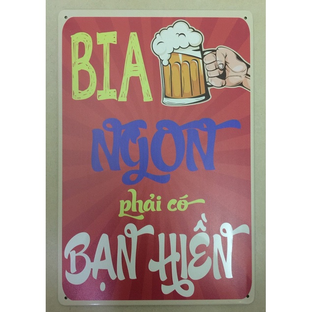 Tranh thiếc trang trí tường chủ đề ẩm thực Việt Nam: cafe, bánh mì, cơm tấm, ăn nhậu,... decor quán phong cách