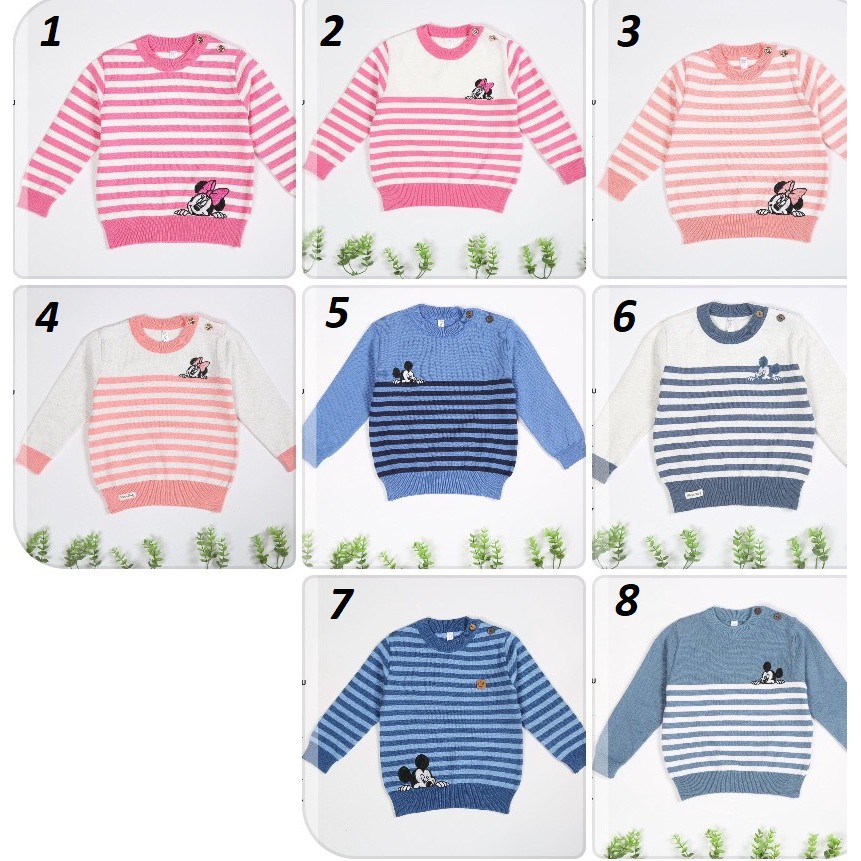 Áo len lông cừu bé trai, bé gái Moon (6m-6y)