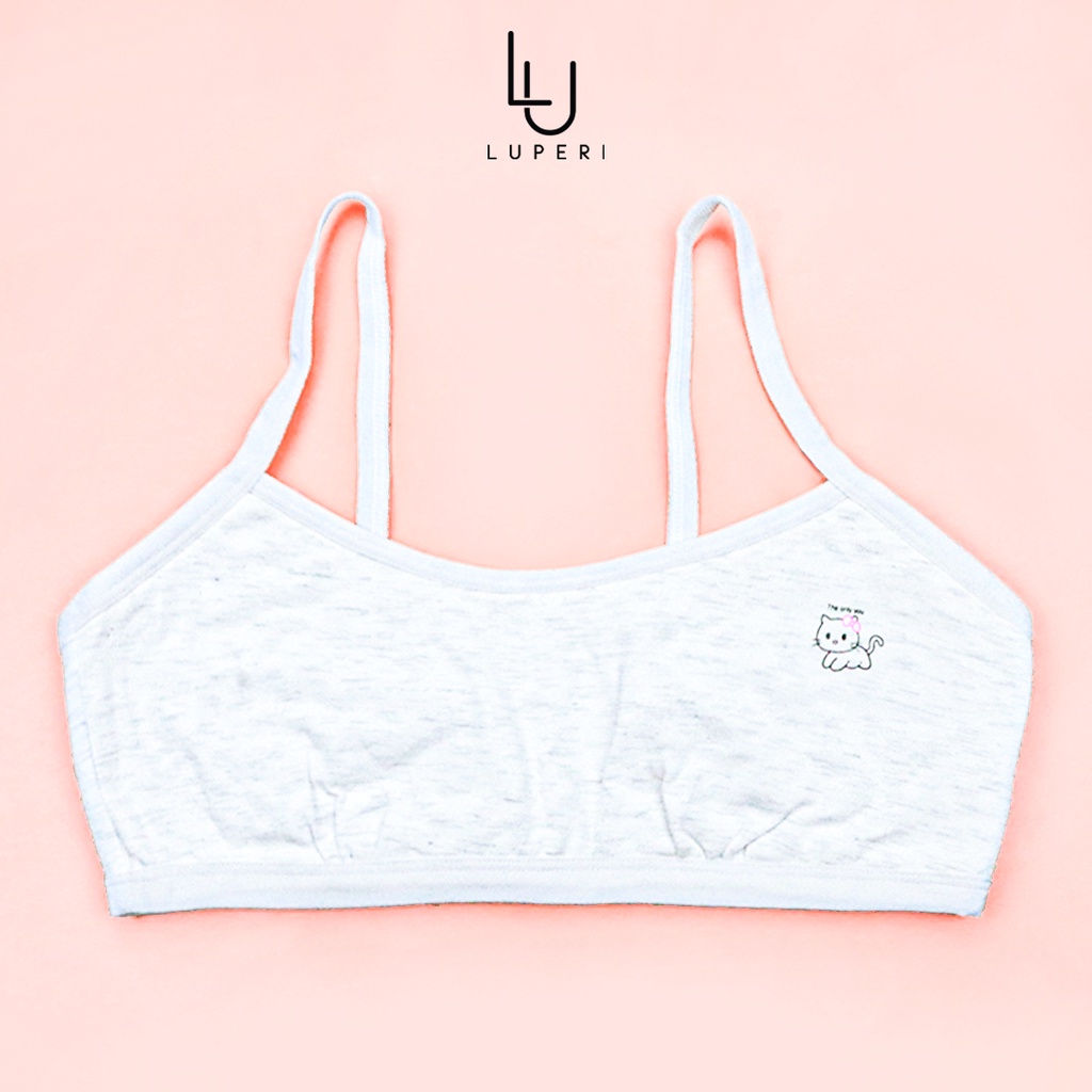 Áo Lót Bé Gái Quả Ngang Cao Cấp LUPERI Chất Cotton Mềm Mịn Co Giãn Kháng Khuẩn LUALG151