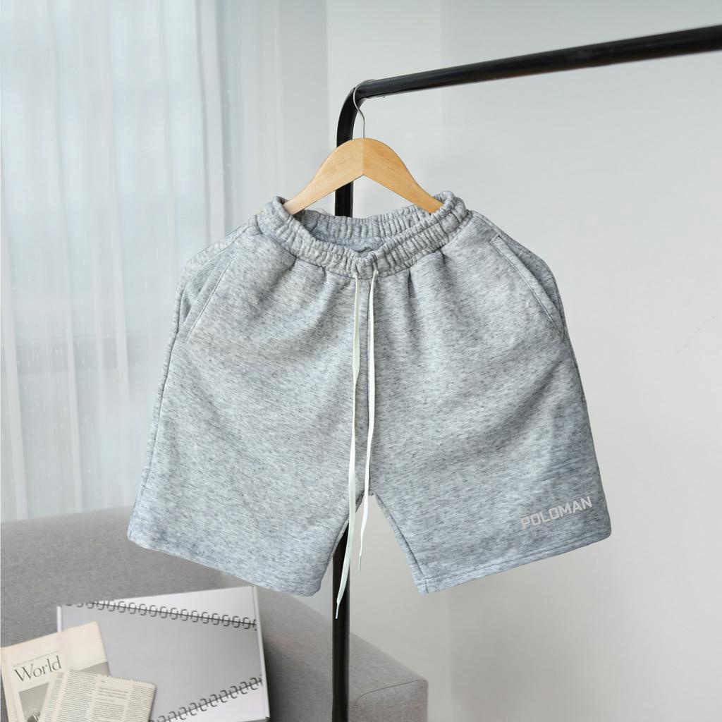 Quần Short Nỉ Basic Trẻ Trung Chất Nỉ Da Cá Cao Cấp Khô Thoáng, Thoải Mái