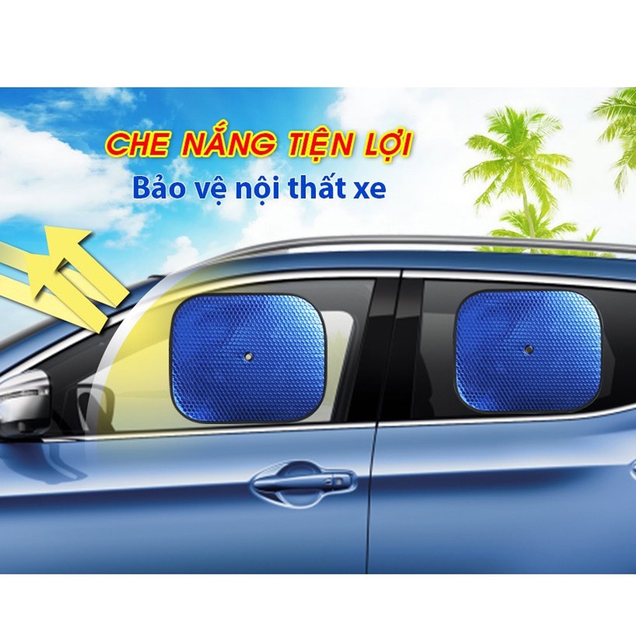 [Combo 6 tấm] miếng tấm che chắn nắng trong ô tô , tấm dụng cụ xốp xanh chắn nắng xe hơi , rèm che nắng có nút dán | BigBuy360 - bigbuy360.vn
