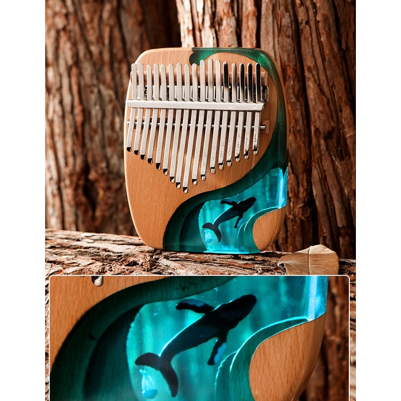 Đàn Kalimba 21 Phím Và 17 Phím Bằng Gỗ Trơn Tiện Dụng