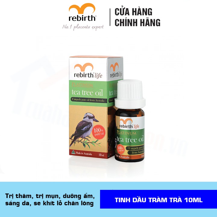 [CHÍNH HÃNG] Tinh dầu tràm trà Rebirth Úc chai nhỏ 10ml