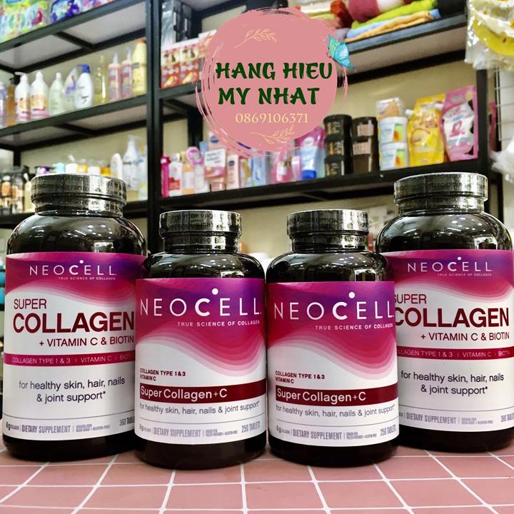 Super Collagen Neocell +C 6000 Mg (mẫu Mới) 250v 360v