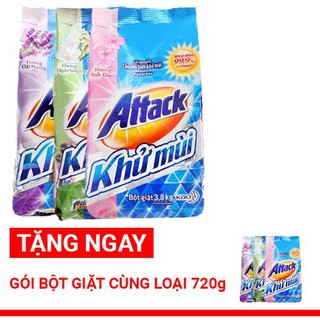 Bột giặt khử mùi Attack 3.8kg