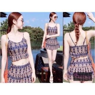 Set bikini 2 mảnh chân váy