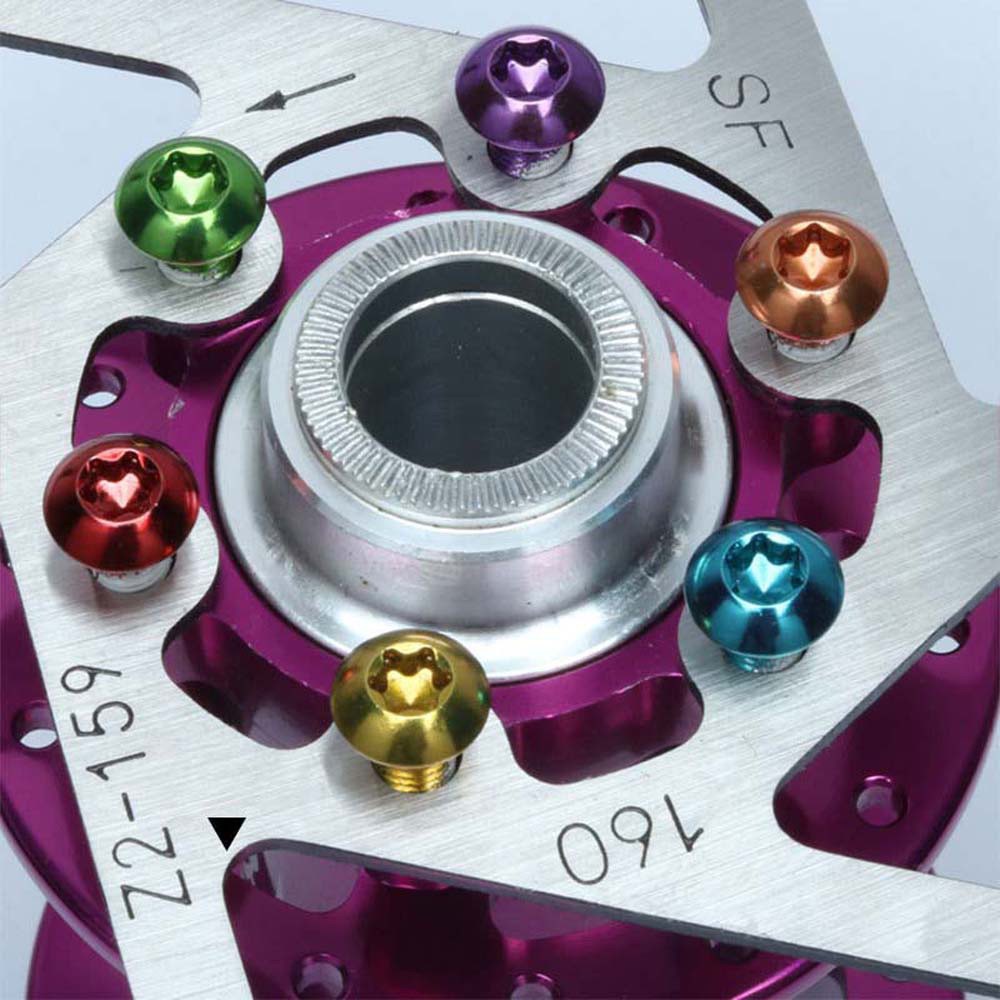 Set 12 Ốc Vít T25 Cố Định Đĩa Phanh Xe Đạp Bằng Thép Hợp Kim Chất Lượng Cao 5mmx10mm