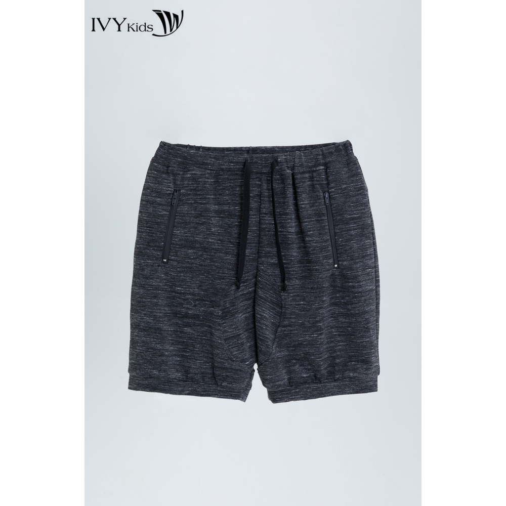 Quần sooc bé trai dây khóa kéo IVY moda MS 20K1252
