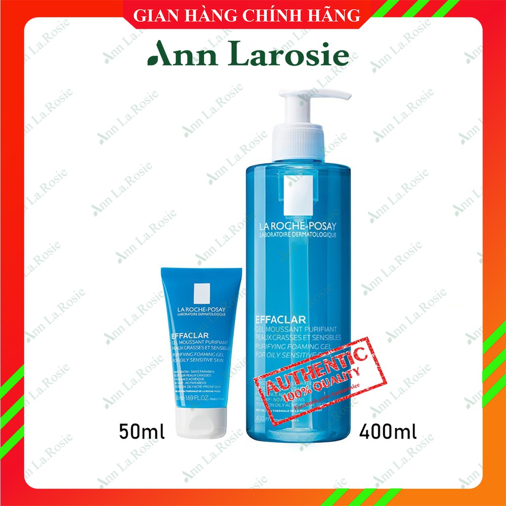 Sữa rửa mặt Laroche-posay Effaclar Gel Moussant các size