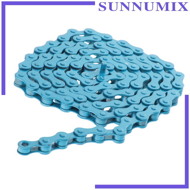 [SUNNIMIX]RED CHAIN SINGLE SPEED BICYCLE CHAIN 1 SPEED GEAR FIXIE FIXED BIKE CHAIN BMX