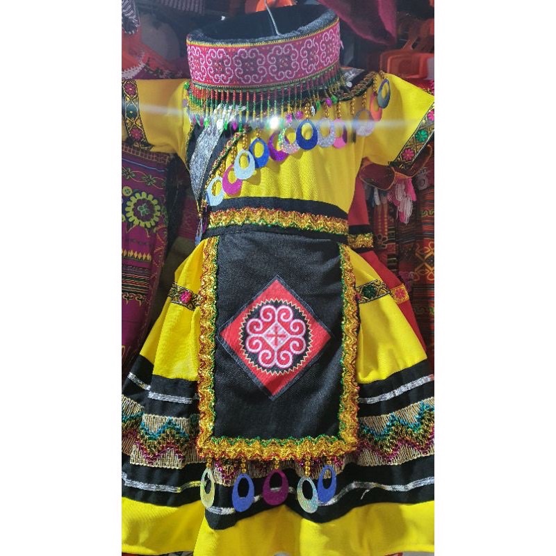 Váy thổ Cẩm dân tộc h’mômg cho bé gái