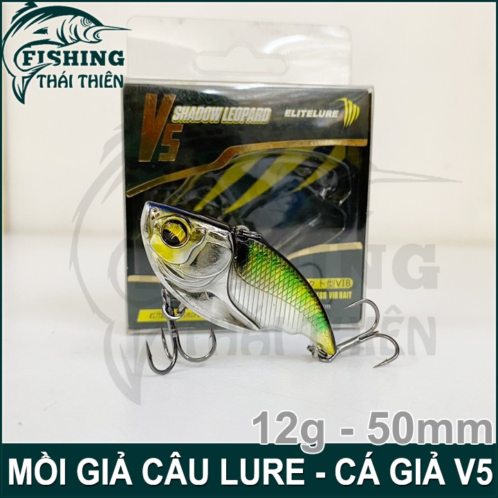 Mồi cá giả V5 câu cá lóc, chuyên lure lóc chẽm tráp mú vược măng