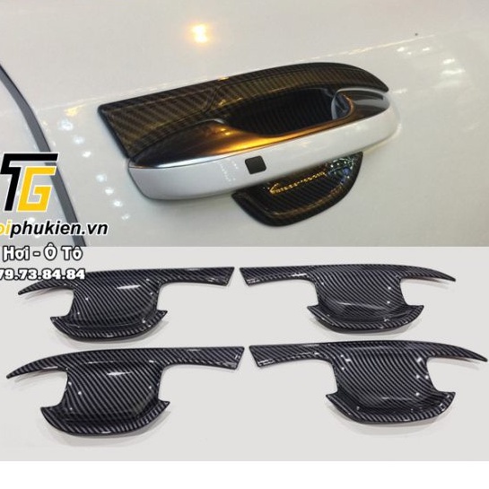 Ốp hõm cửa cacbon xe Kia Sorento 2021 nhựa ABS vân Carbon cao cấp