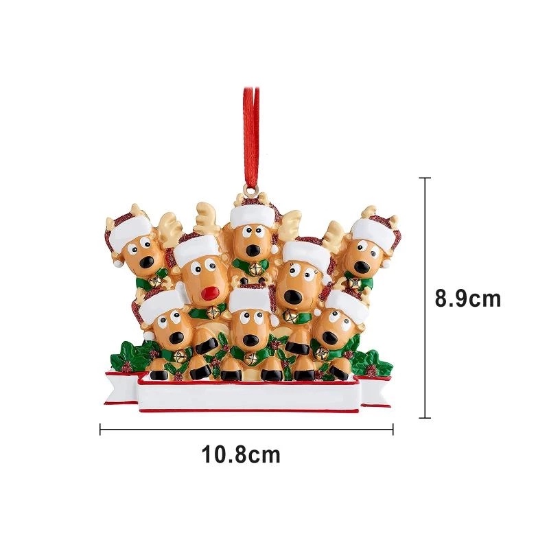 1 Đồ trang trí Tuần Lộc Bằng Nhựa Resin Trang Trí Cây Thông Giáng Sinh