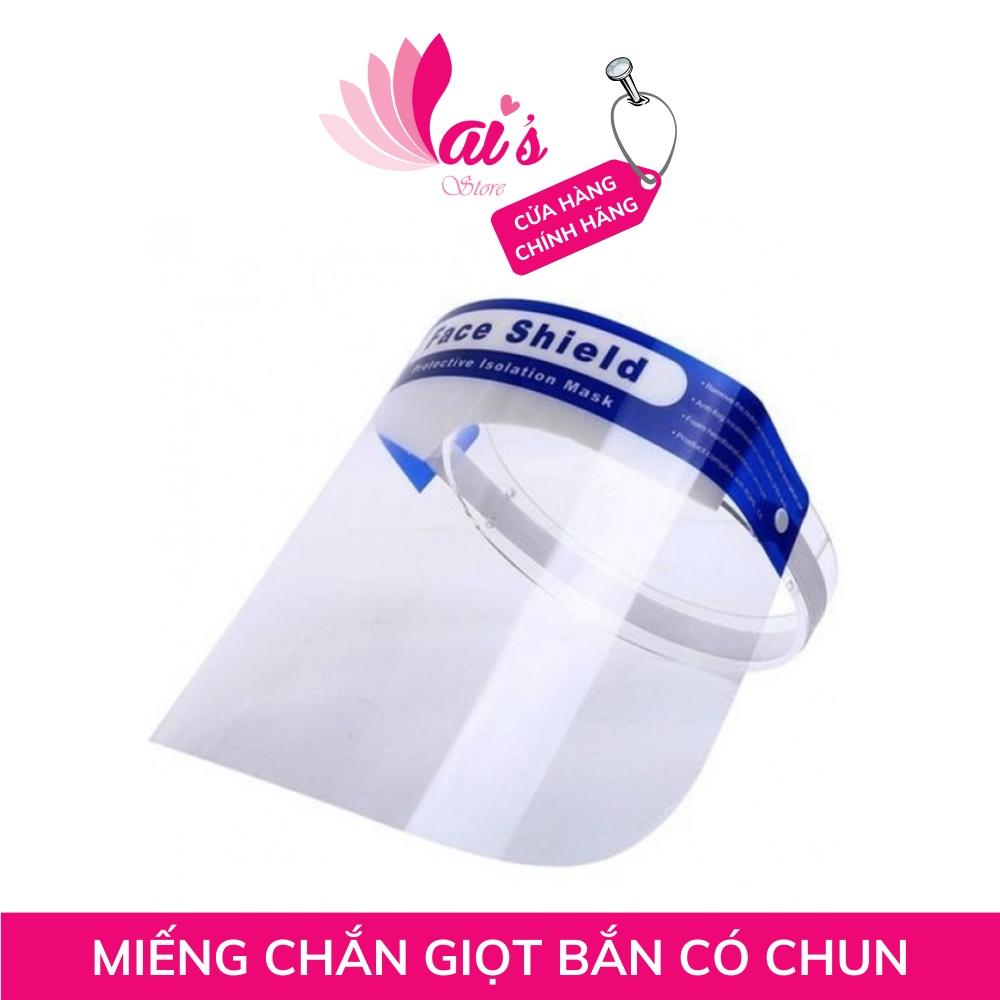 Tắm Chắn Chống Giọt Bắn Trong Suốt Nhựa PET, Che Mặt Phòng Dịch Y Tế Face Shield Mask Chính Hãng - LAI'S STORE