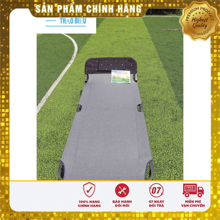 [ LOẠI 1] Giường bố vải khung sơn tĩnh điện khung 77cm_Võng Xếp Thảo Điều