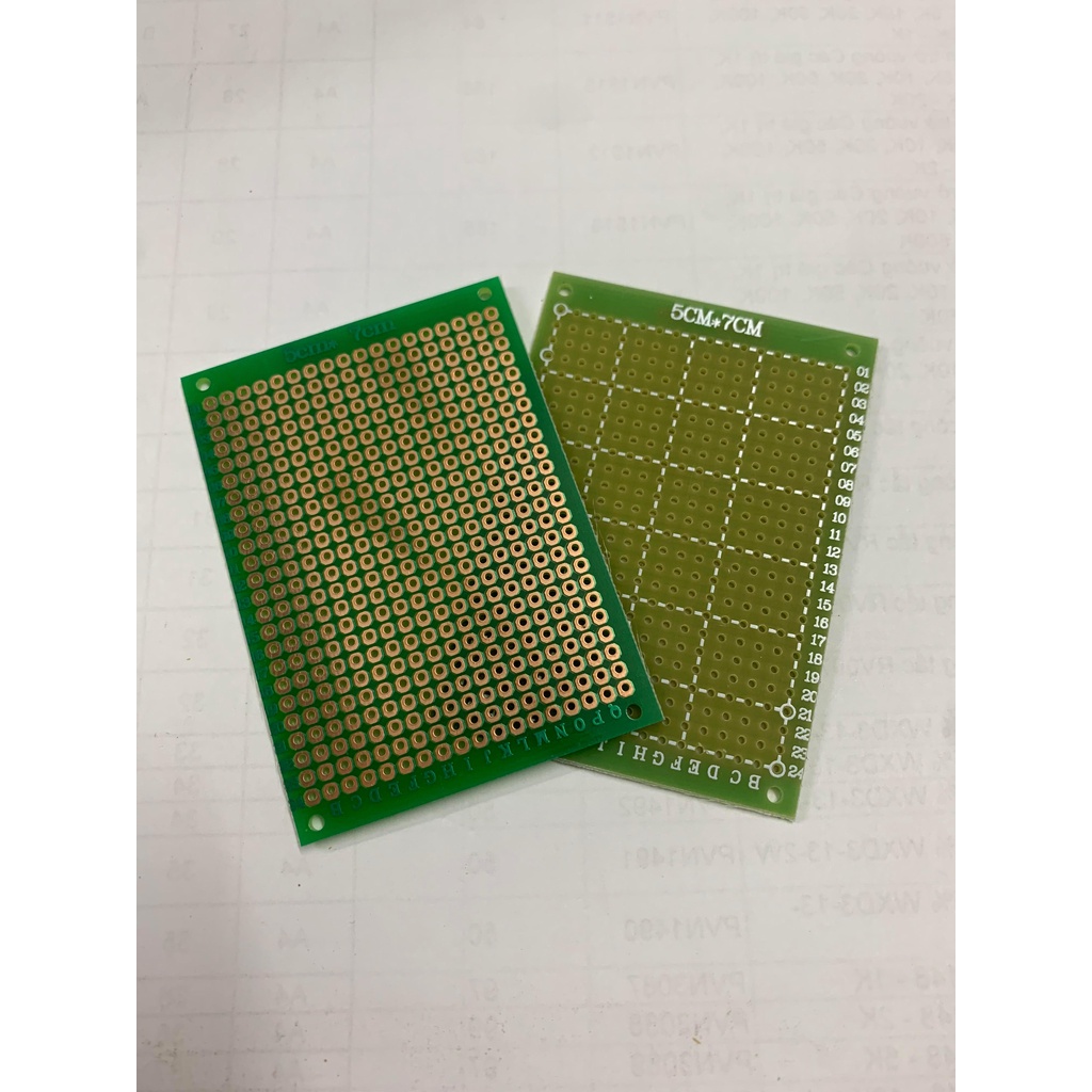 Mạch điện PCB đục lỗ Phíp FR1 dày 1.6mm