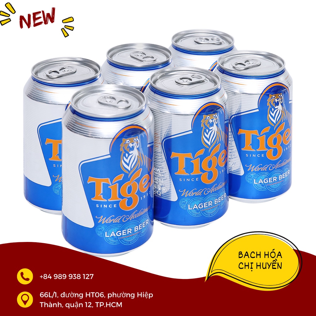 Thùng 24 lon bia Tiger 330ml