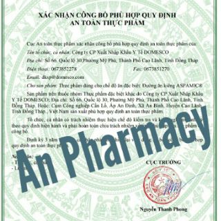 Đường ăn kiêng Aspamic hộp 100 gói