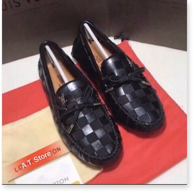 💗MILANO SHOES💗 Giầy lười mọi LVvvv chuông vằn nam ( chuông vằn LVv cũ ) giá tại kho, đẹp thời trang mẫu mới nhấ