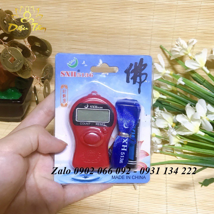 Máy đếm niệm phật mini có dây đeo cổ