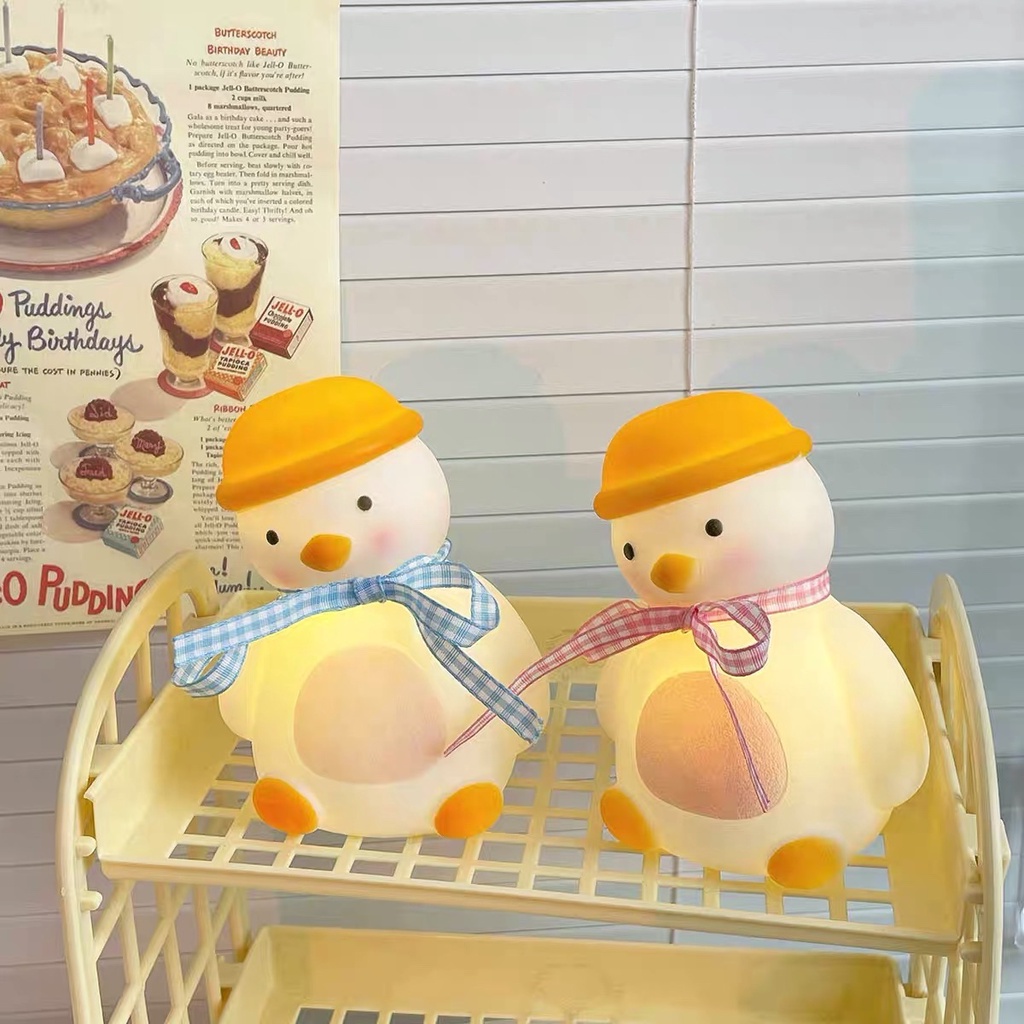 Đèn Phòng Ngủ Hình Con Vịt Thắt Nơ Ngộ Ngĩnh Dễ Thương Decor Phòng Ngủ Cho BÉ quà tặng VALENTINE SUNMET