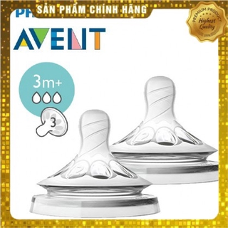 Núm ti silicone Philips Avent Natural cho bé