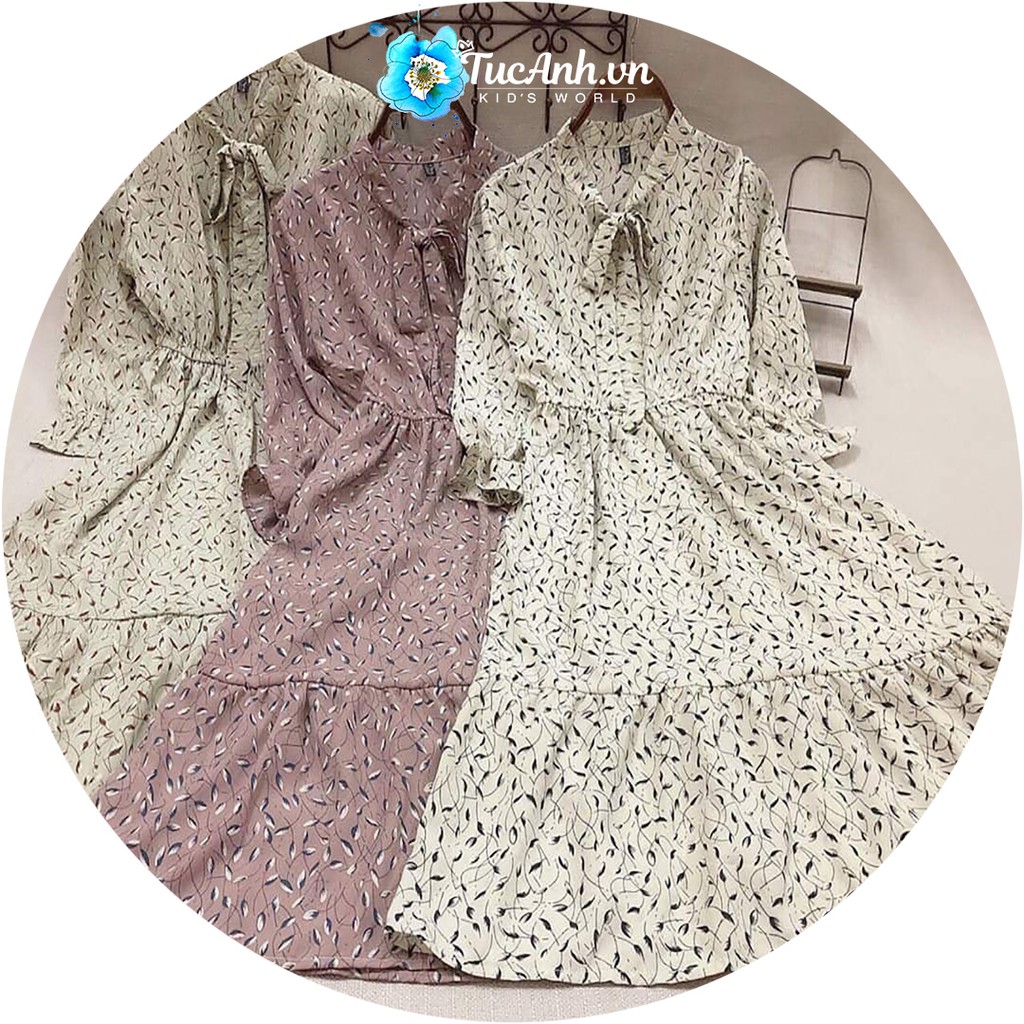 Váy Hoa Nhí Vintage Freesize Dài Tay Đến 55kg - TucAnh | BigBuy360 - bigbuy360.vn