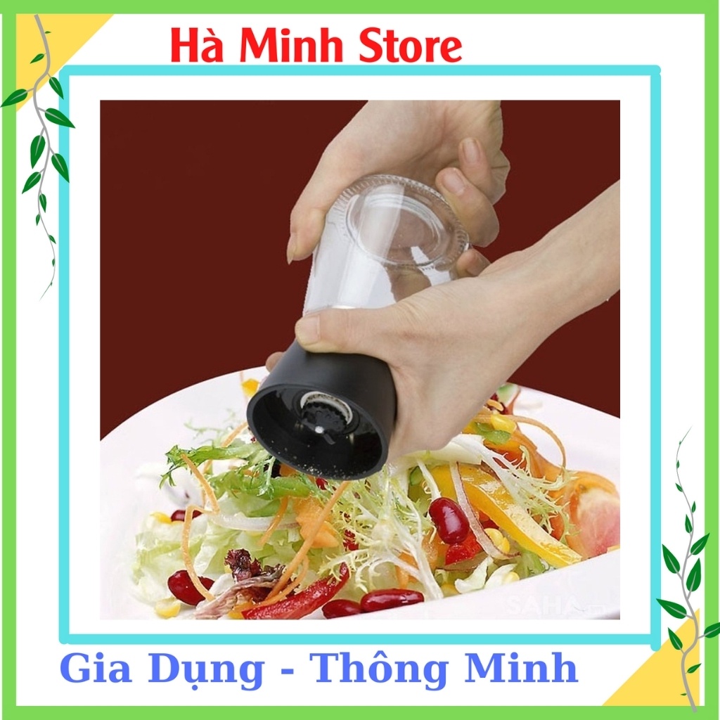 [Giá Sập Sàn] Xay Tiêu Cầm Tay Tiện Dụng Nắp Nhựa Dễ Tháo Lắp - Lọ Xay Tiêu Cầm Tay Tiện Lợi Xay Nhanh Chóng