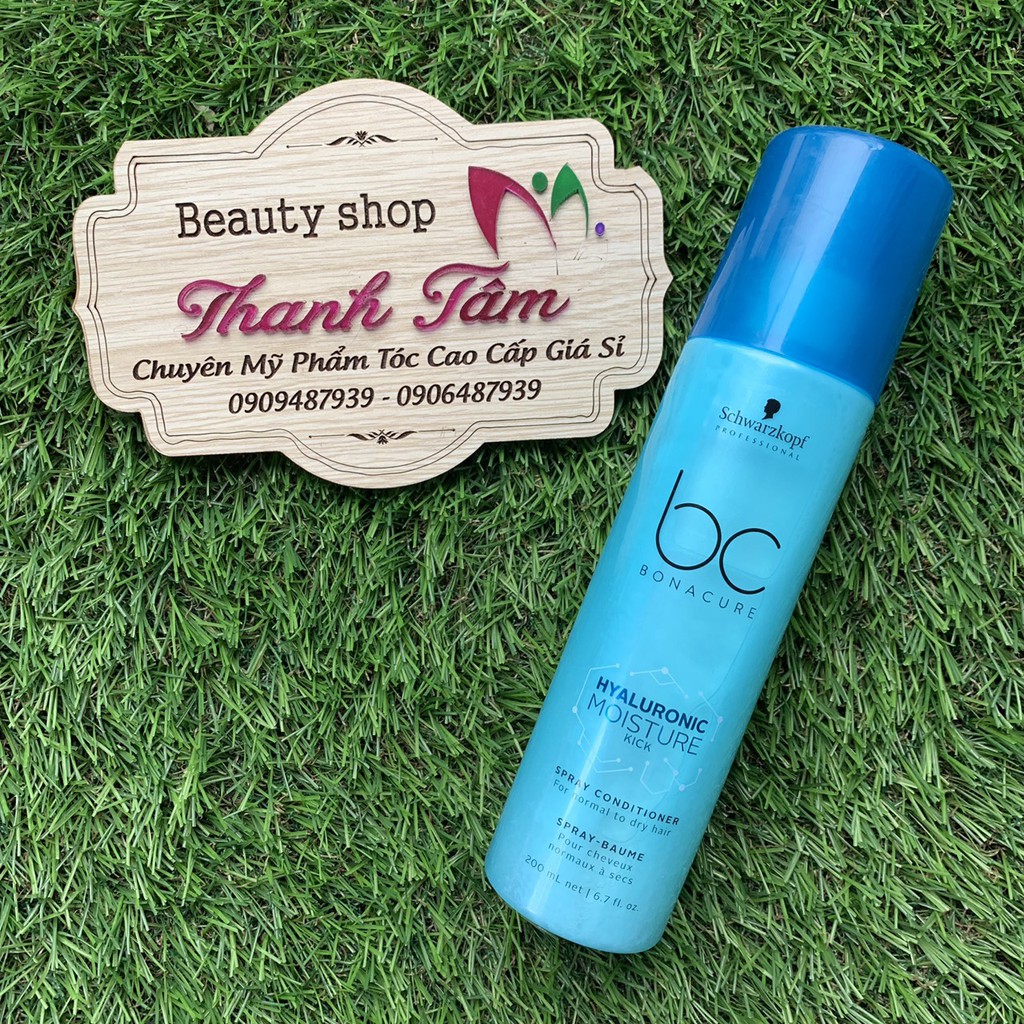 Xịt dưỡng tóc Schwarzkopf BC Bonacure Hyaluronic Moisture Kick Spray Conditioner 200ml