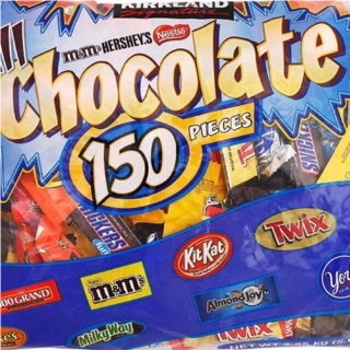 Kẹo Socola tổng hợp All Chocolate 150 Pieces 2.55kg của Kirkland - mỹ