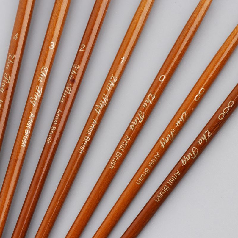 Set 7 cọ tô màu nước acrylic chuyên dụng