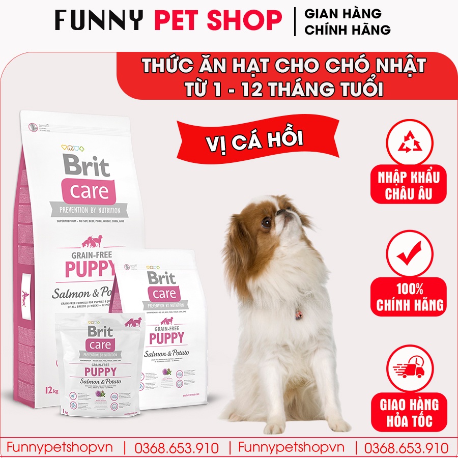 Hạt cho chó Nhật vị cá hồi loại cao cấp sử dụng cho chó từ 1-12 tháng | Nhập khẩu Châu Âu, Top 1 Cộng Hòa Séc
