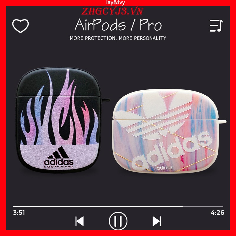 Vỏ Bảo Vệ Hộp Sạc Tai Nghe AirPods 1 2 3 Pro Không Dây Chất Liệu Silicon Họa Tiết Hoạt Hình Adi Clover IMD