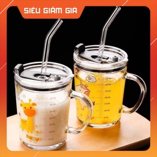 Cốc pha sữa thủy tinh chia vạch siêu tiện lợi