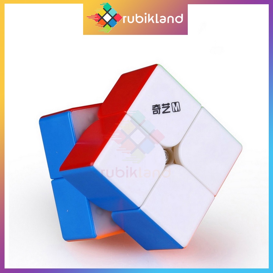 Rubik 2x2 Nam Châm QiYi MS Magnetic Stickerless Rubic 2 Tầng Đồ Chơi Trí Tuệ Trẻ Em